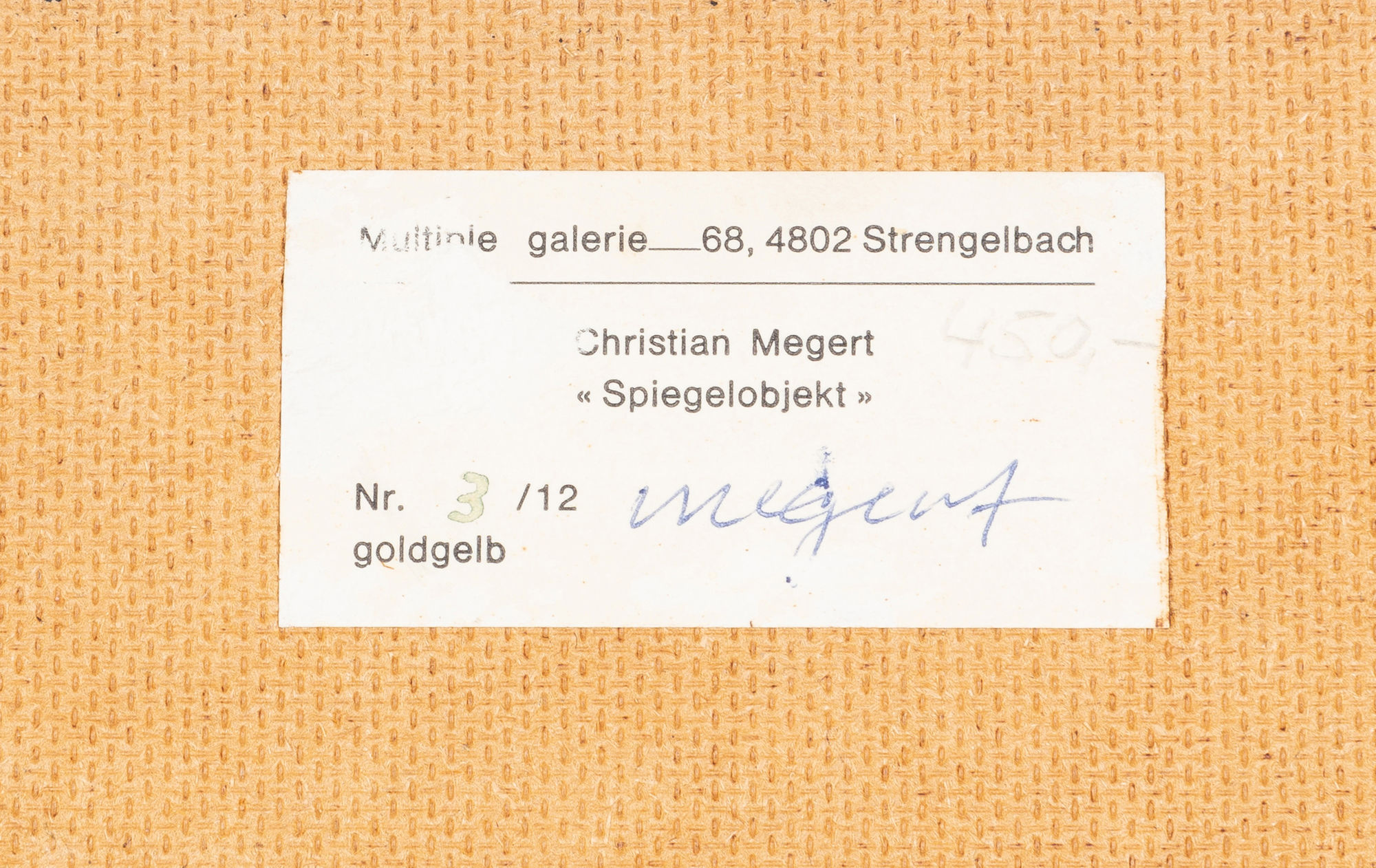 Christian Megert Spiegelobjekt