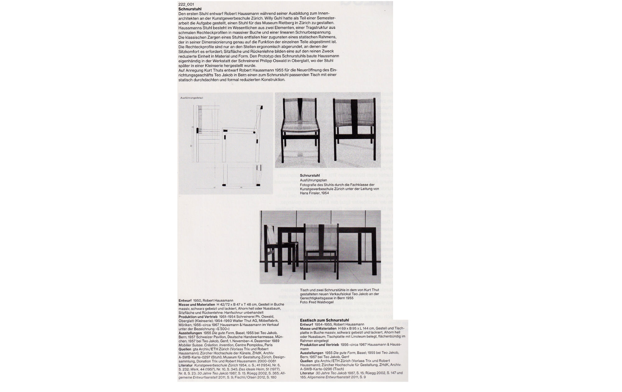 Robert Haussmann chairs