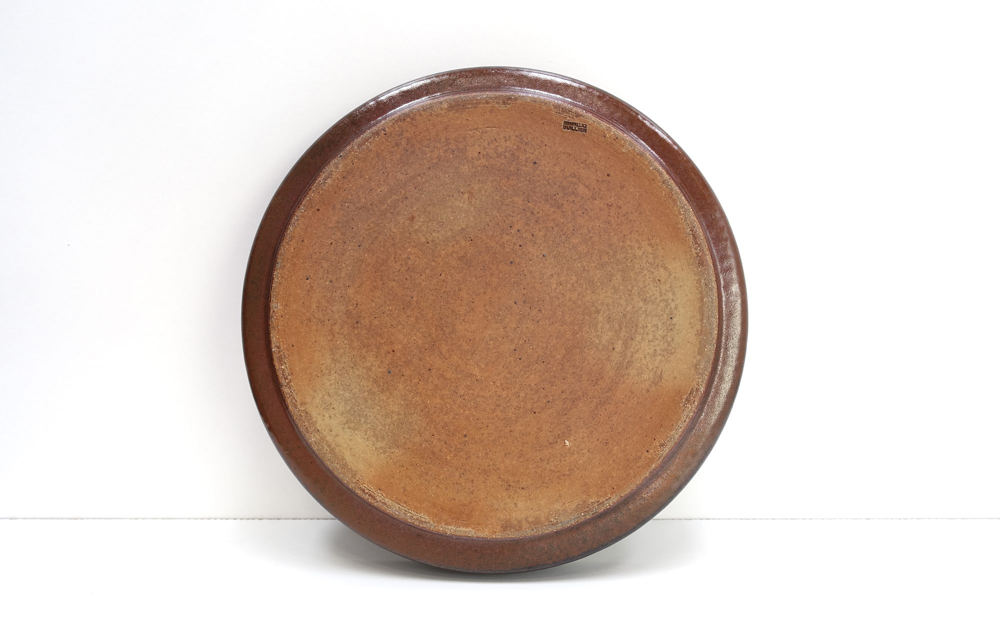 Large ceramic plate Edouard Chapallaz 70s