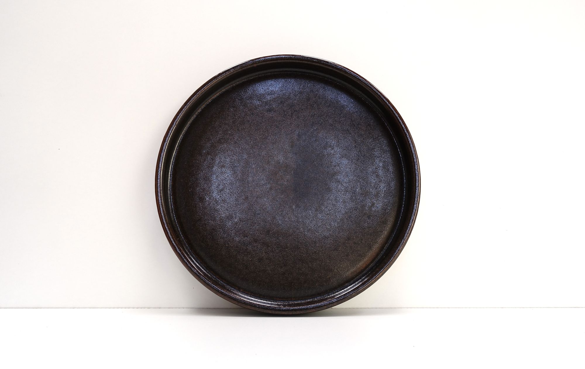 Large ceramic plate Edouard Chapallaz 70s