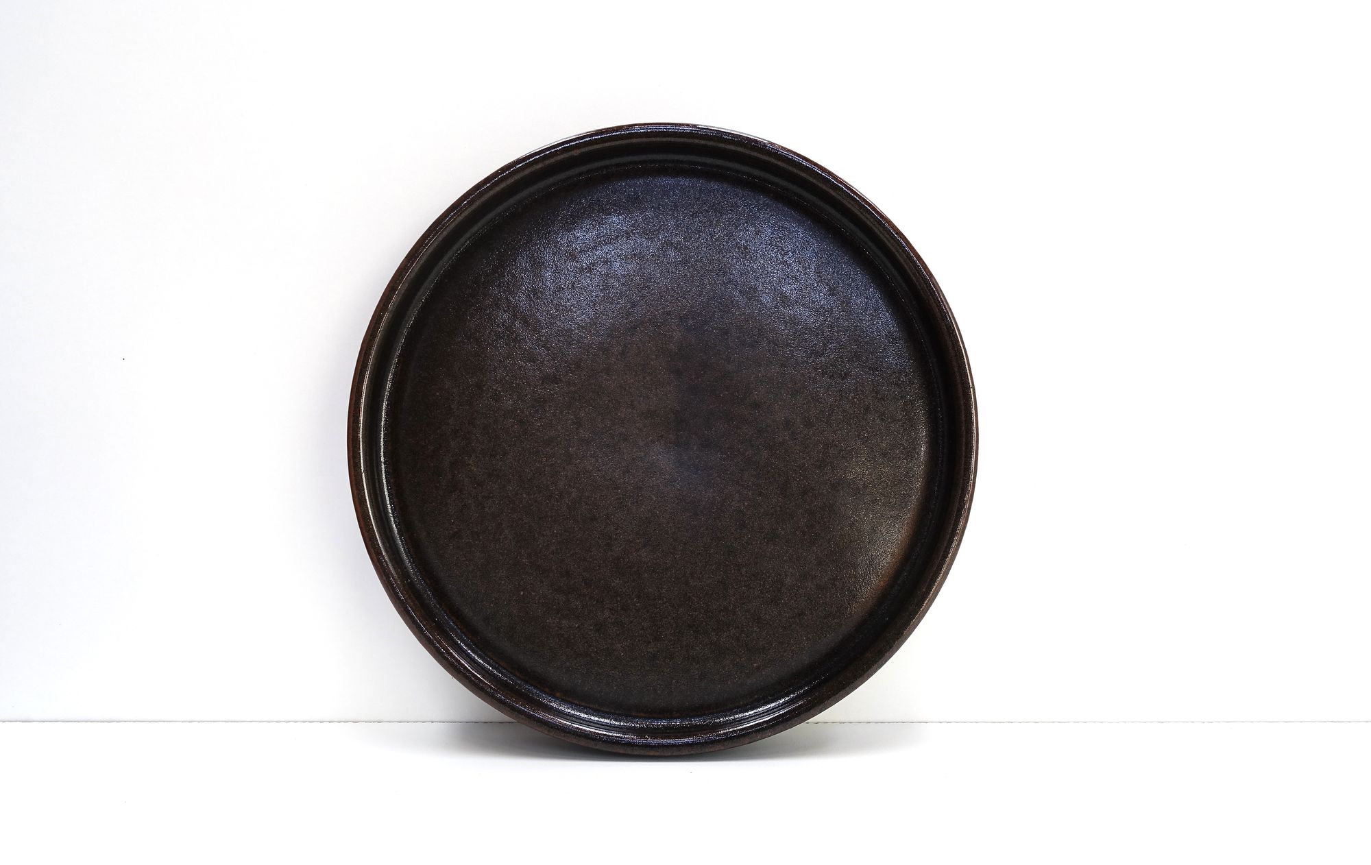 Large ceramic plate Edouard Chapallaz 70s