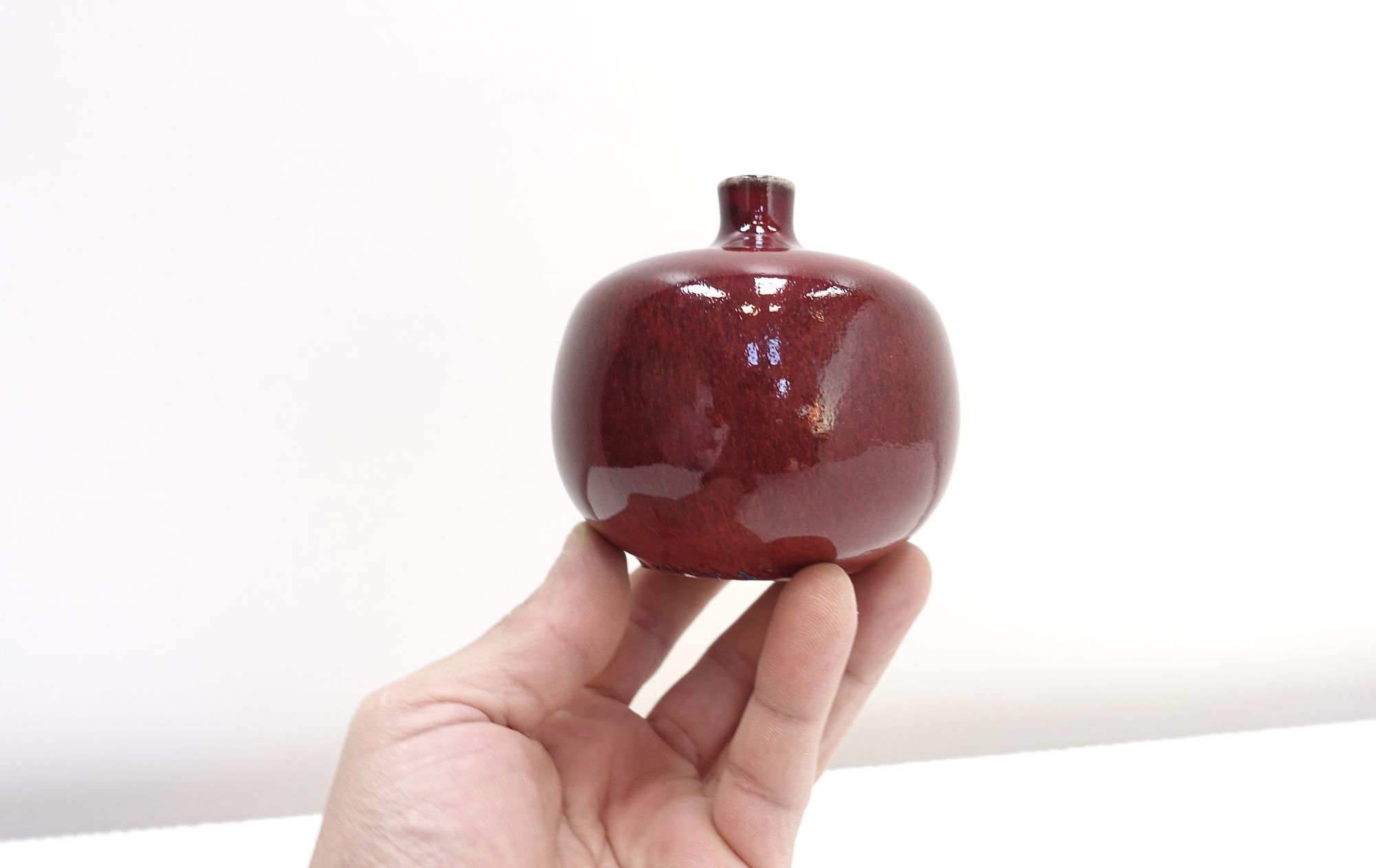 Edouard Chapallaz Swiss ceramic vase 70s