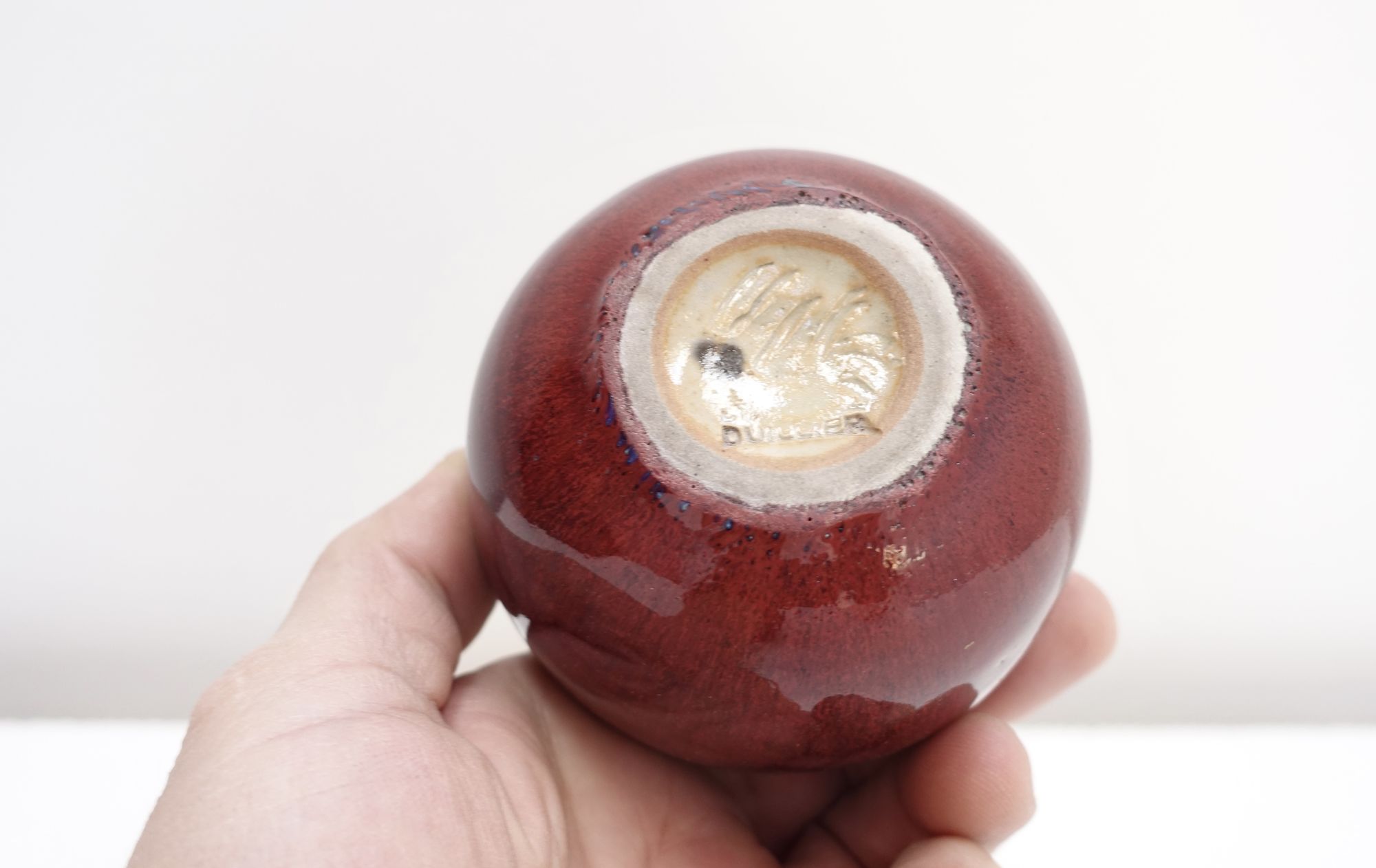 Edouard Chapallaz Swiss ceramic vase 70s