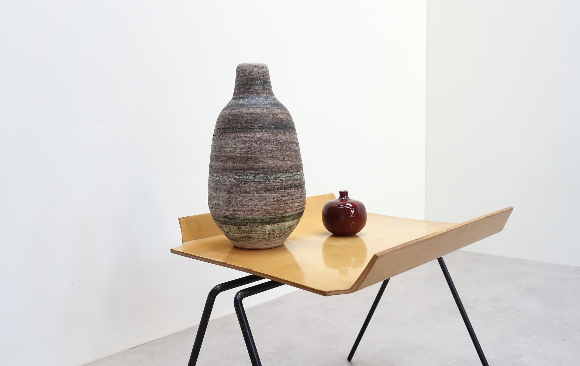 Swiss ceramic vase Gustav Speorri 60s
