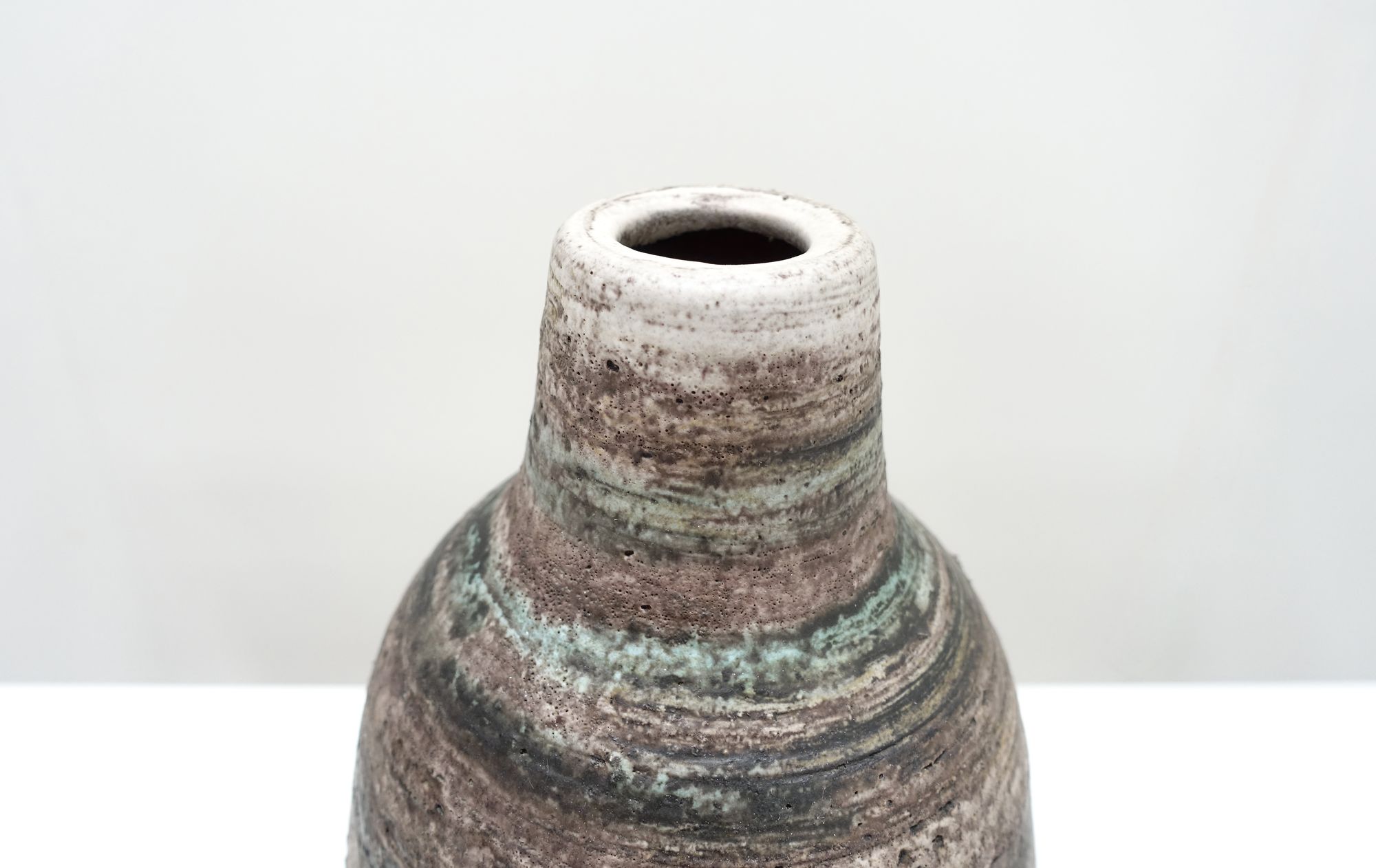 Swiss ceramic vase Gustav Speorri 60s