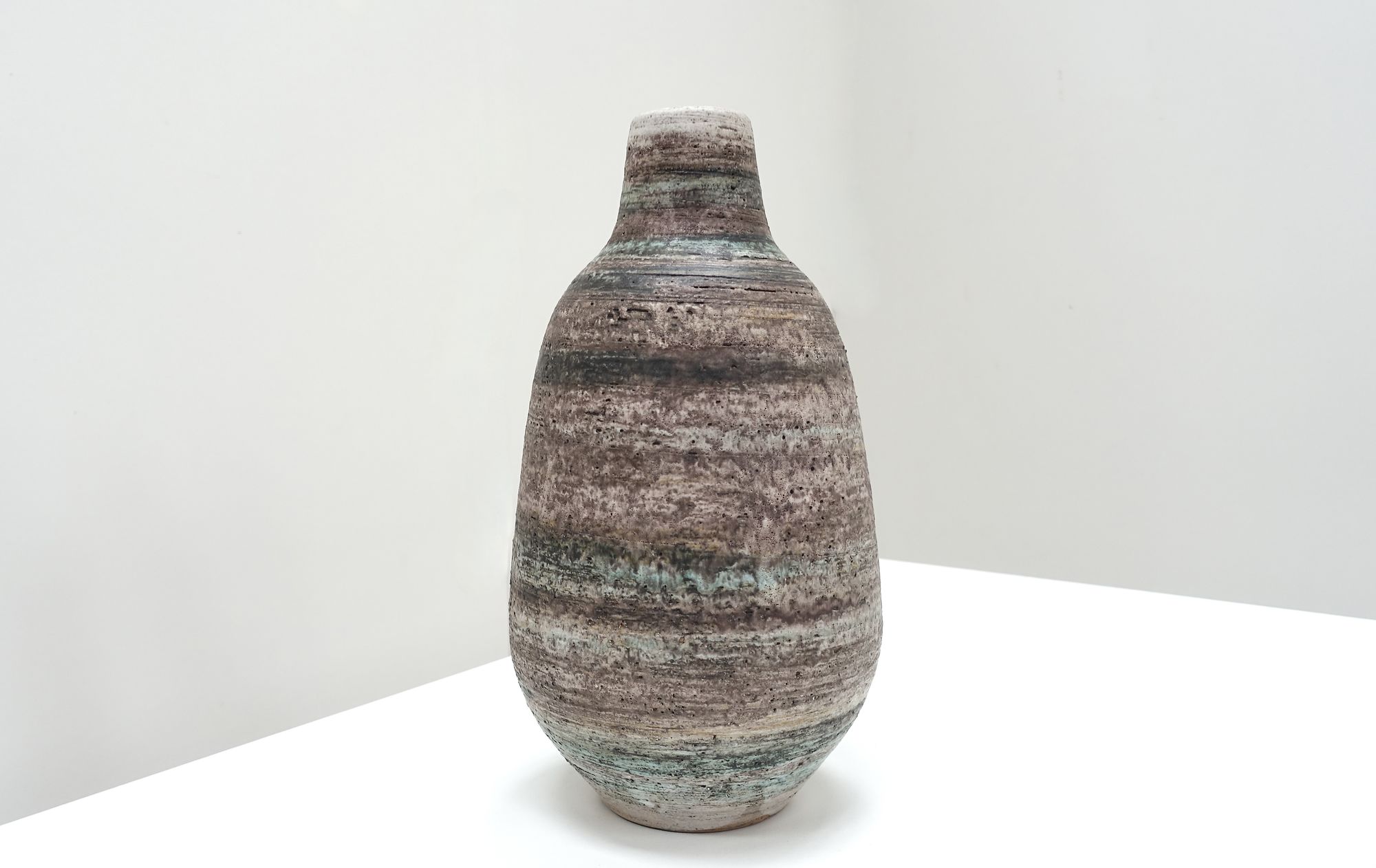 Swiss ceramic vase Gustav Speorri 60s