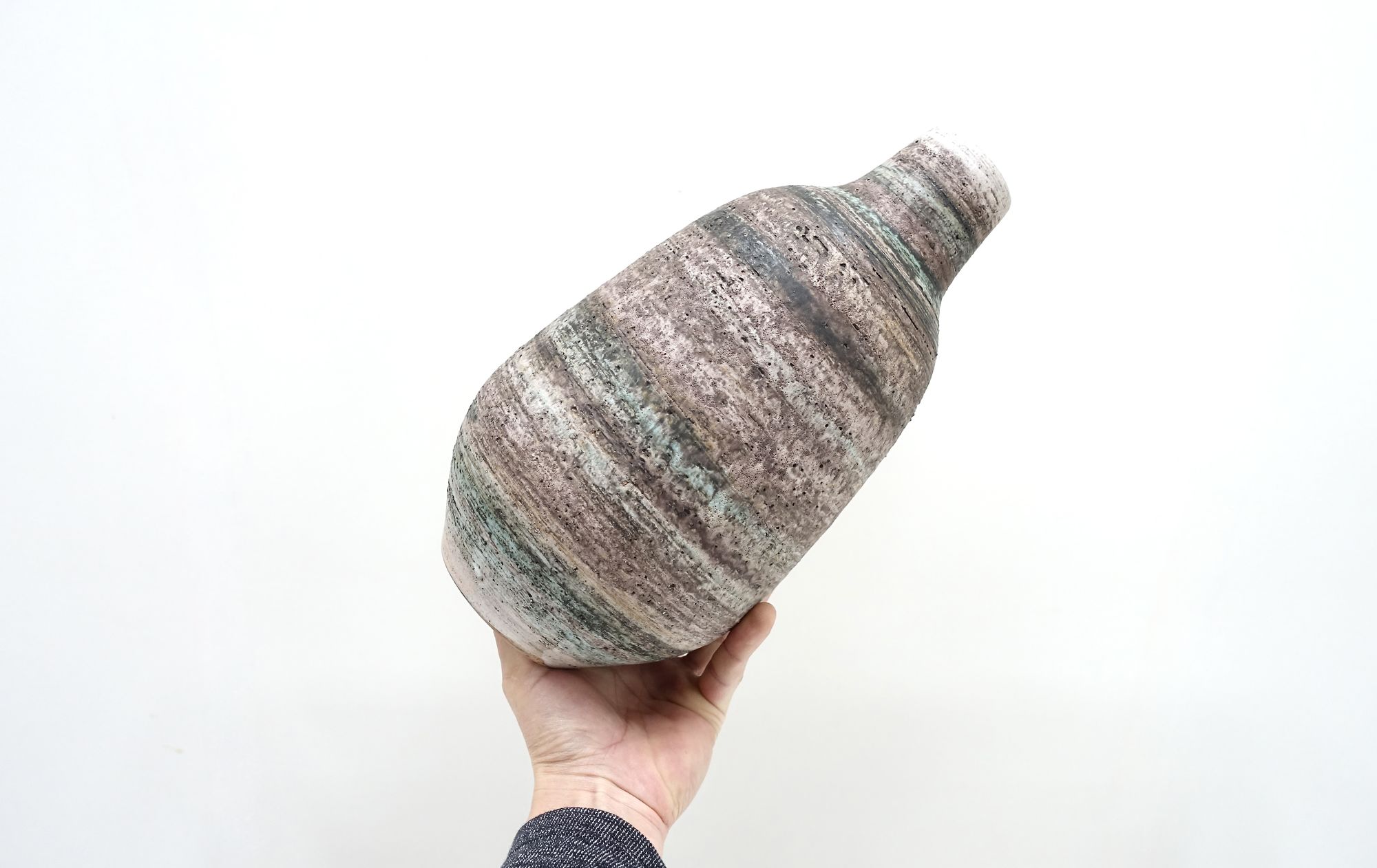 Swiss ceramic vase Gustav Speorri 60s