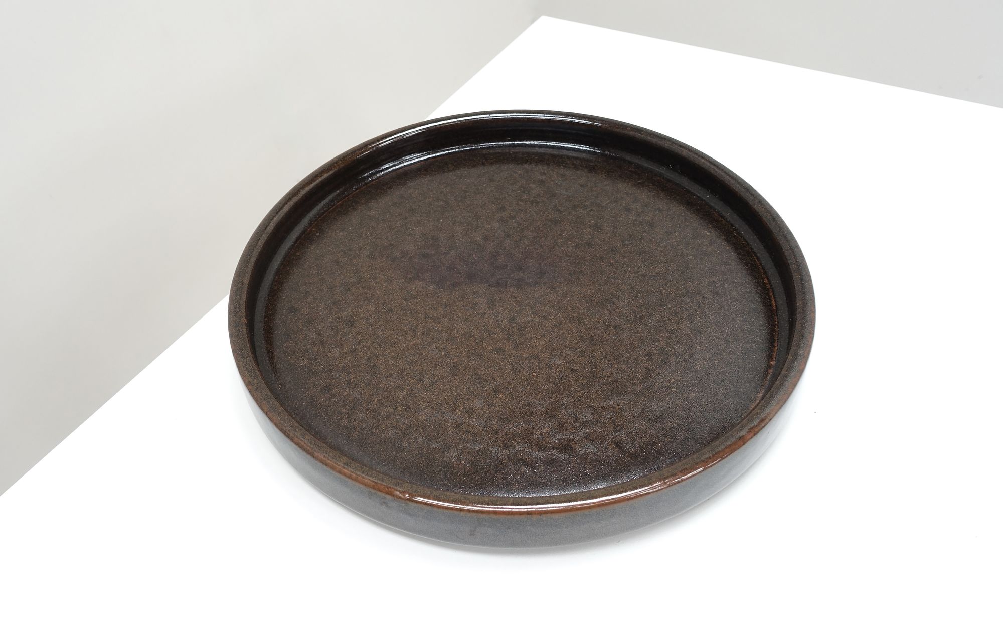 Large ceramic plate Edouard Chapallaz 70s
