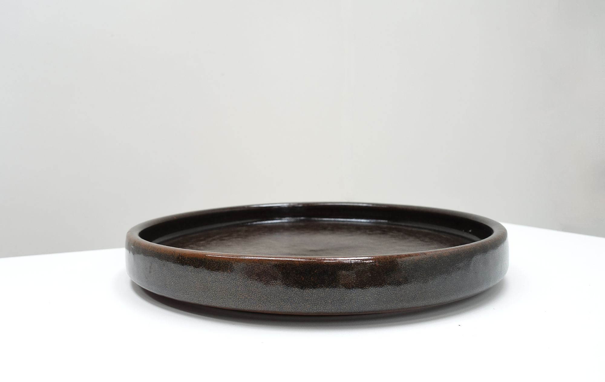 Large ceramic plate Edouard Chapallaz 70s