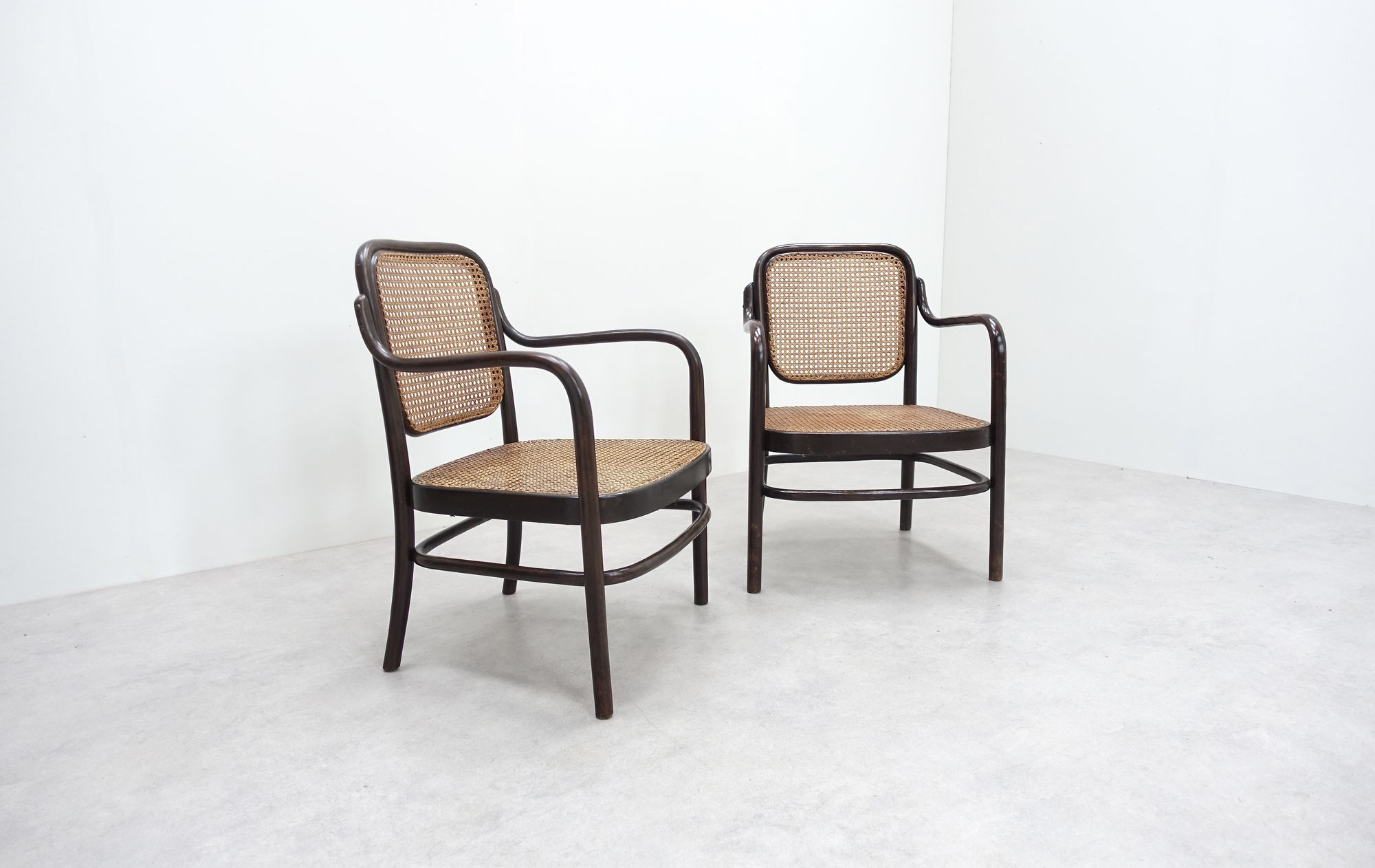 Adolf Gustav Schneck Thonet Wien Armchairs