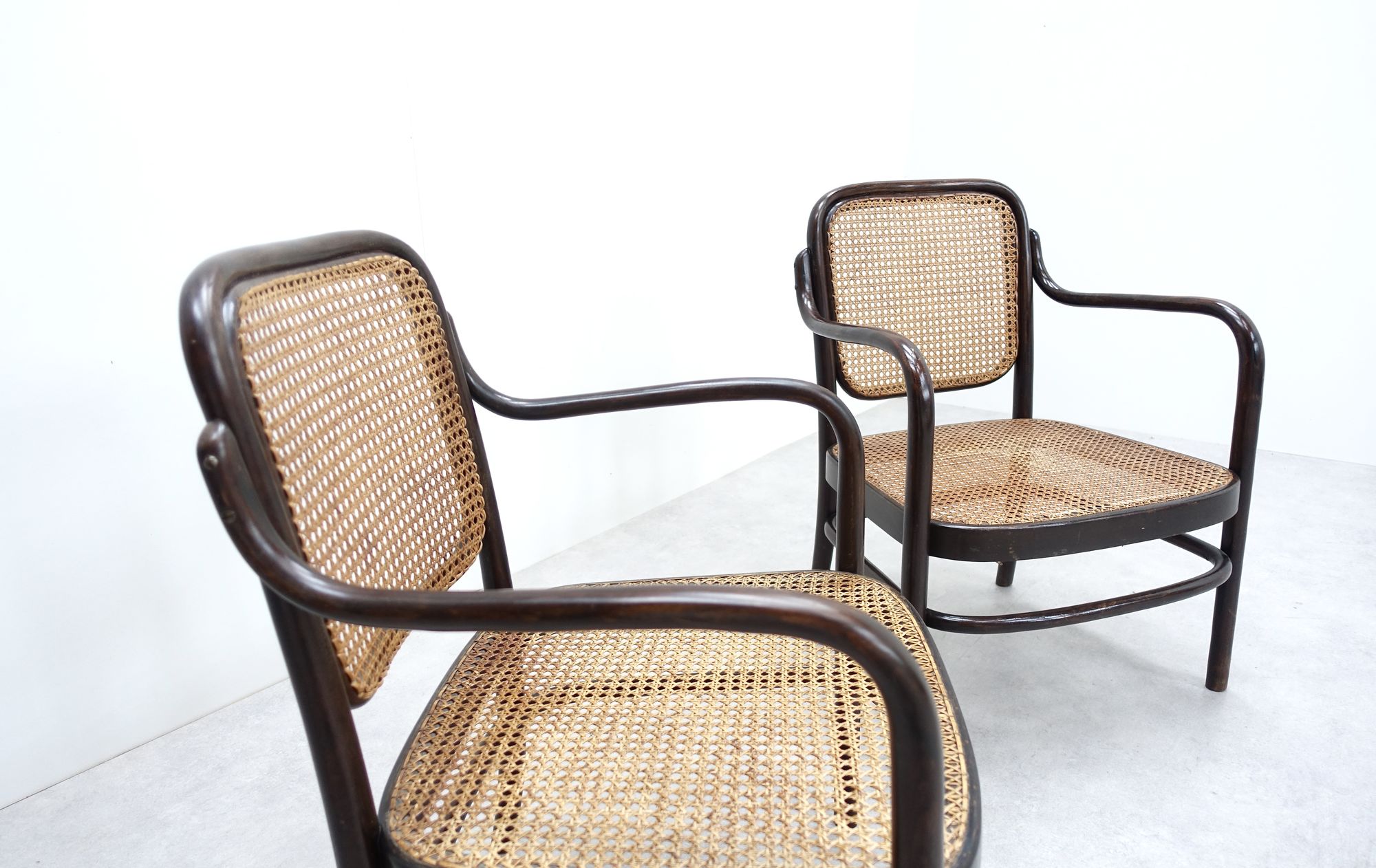 Adolf Gustav Schneck Thonet Wien Armchairs