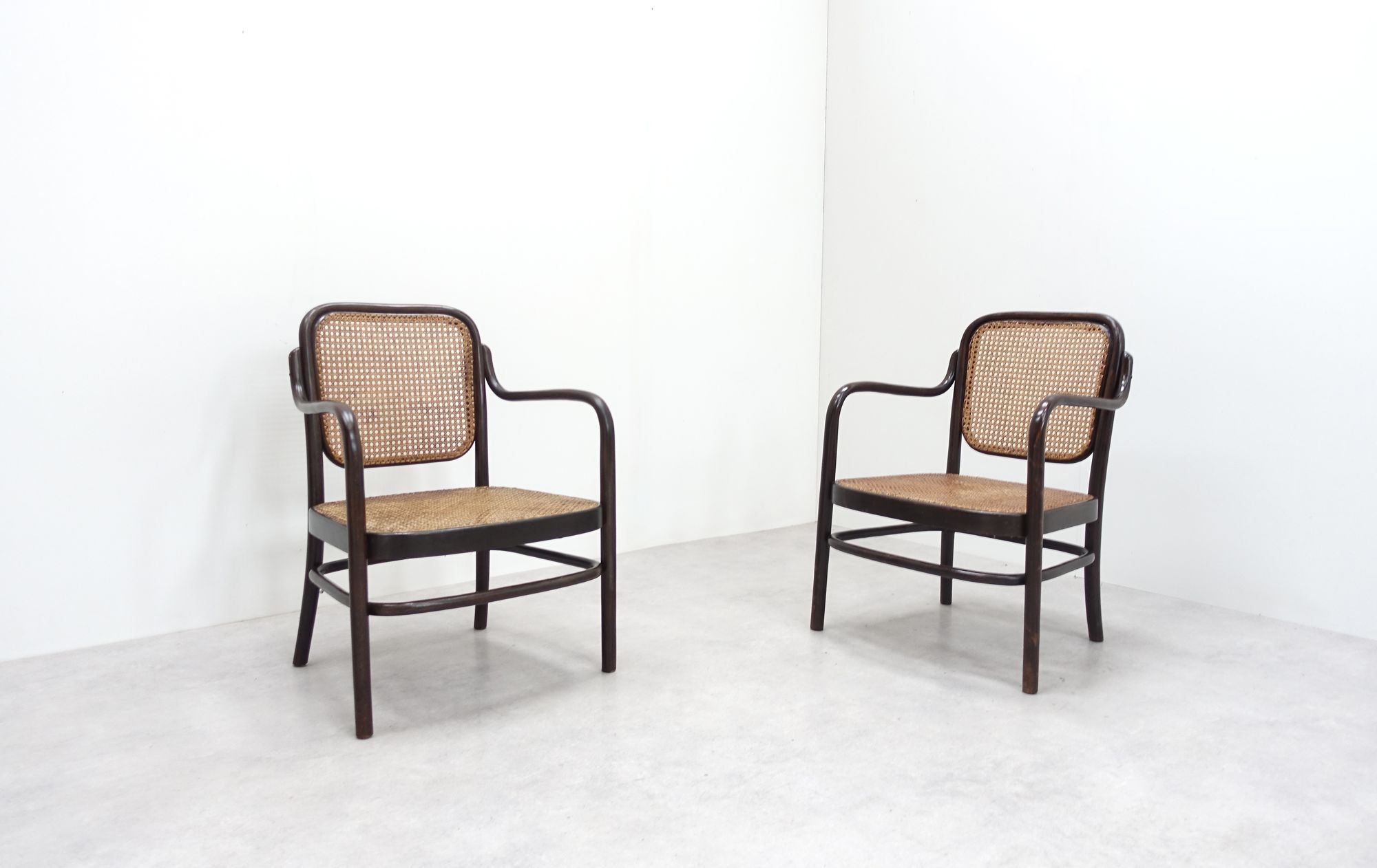 Adolf Gustav Schneck Thonet Wien Armchairs
