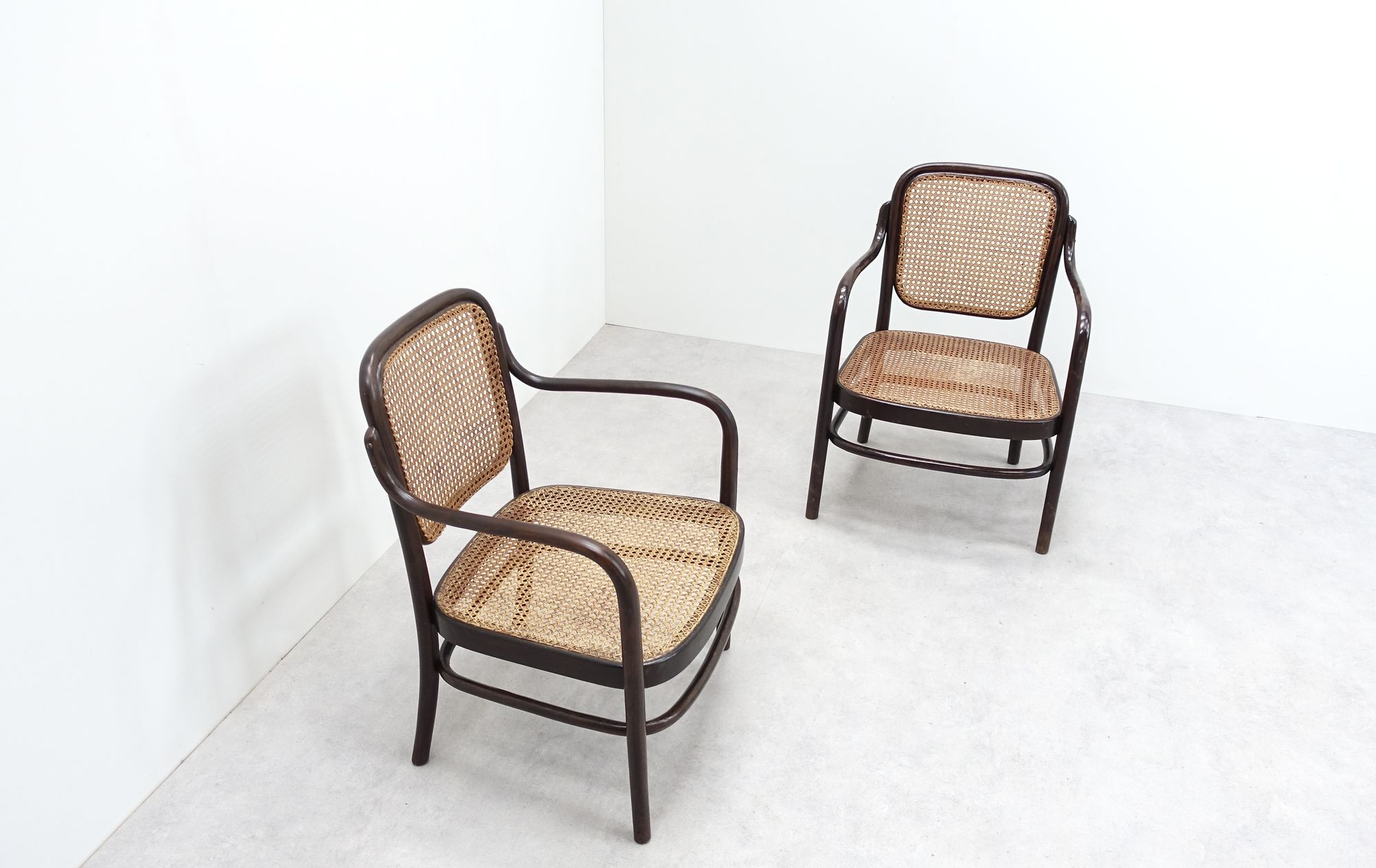 Adolf Gustav Schneck Thonet Wien Armchairs