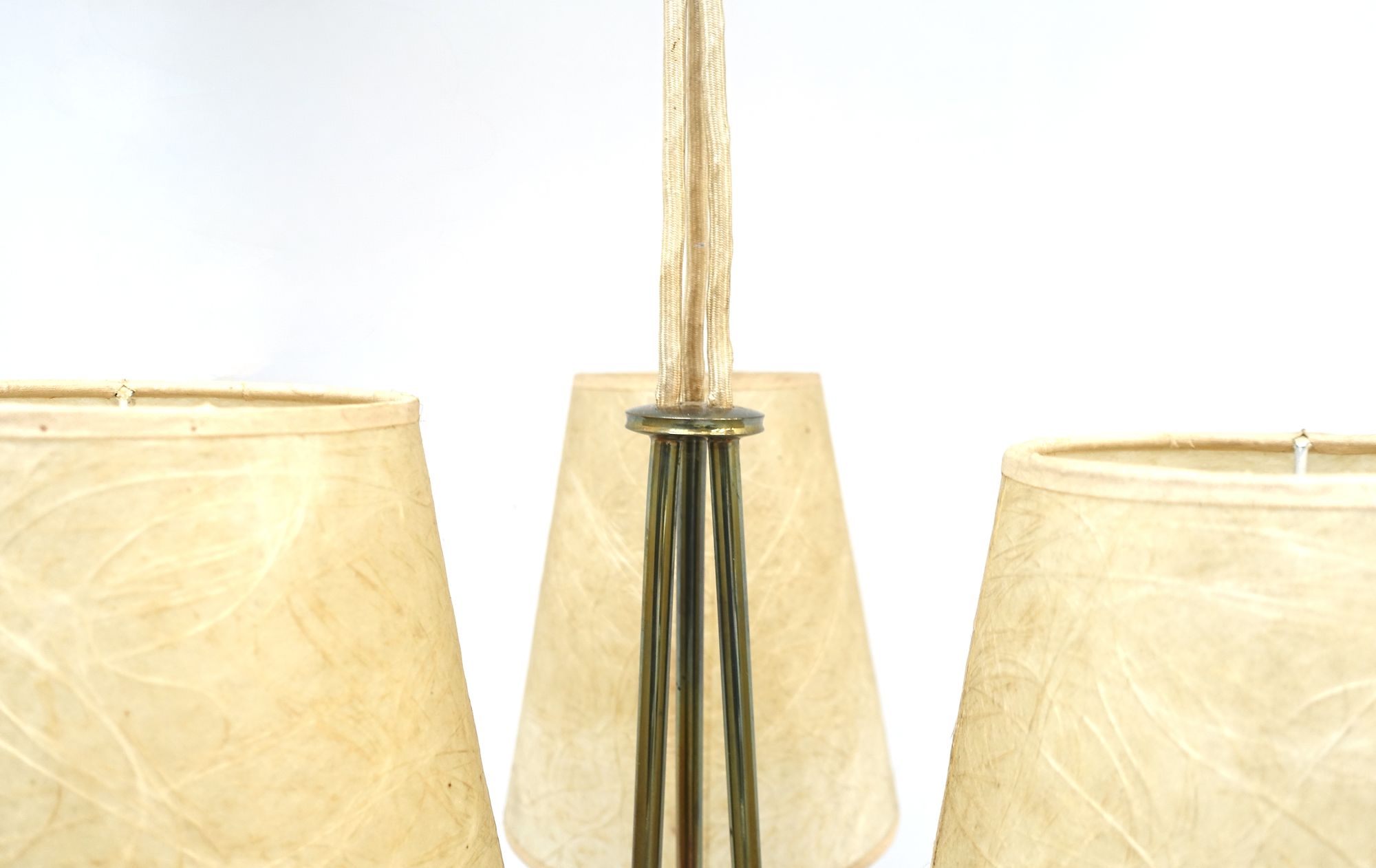 Brass pendant lamp B.A.G. swiss 50s