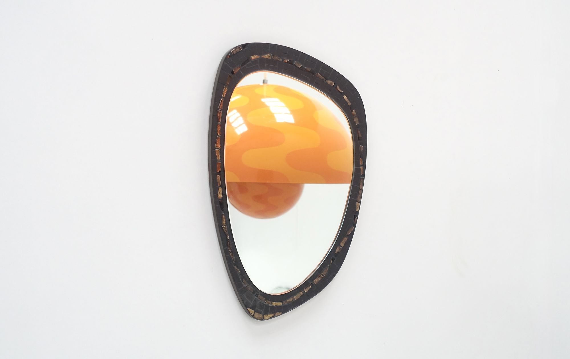 big flower pot Verner pantin 70s mirror by Berthold Muller