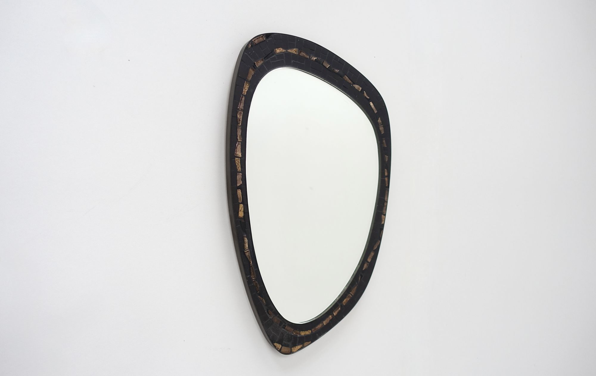 Berthold Müller mirror 50s ceramic mosaic