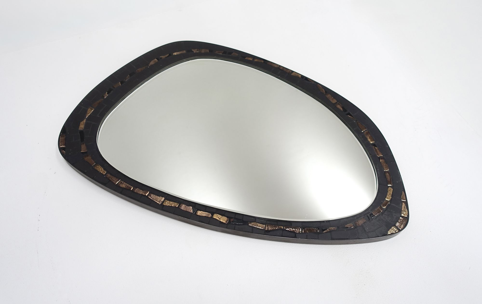 Berthold Müller mirror 50s ceramic mosaic