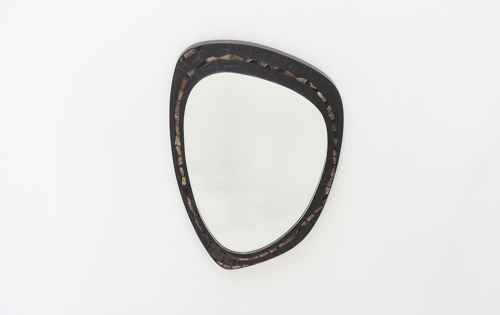 Berthold Müller mirror 50s ceramic mosaic