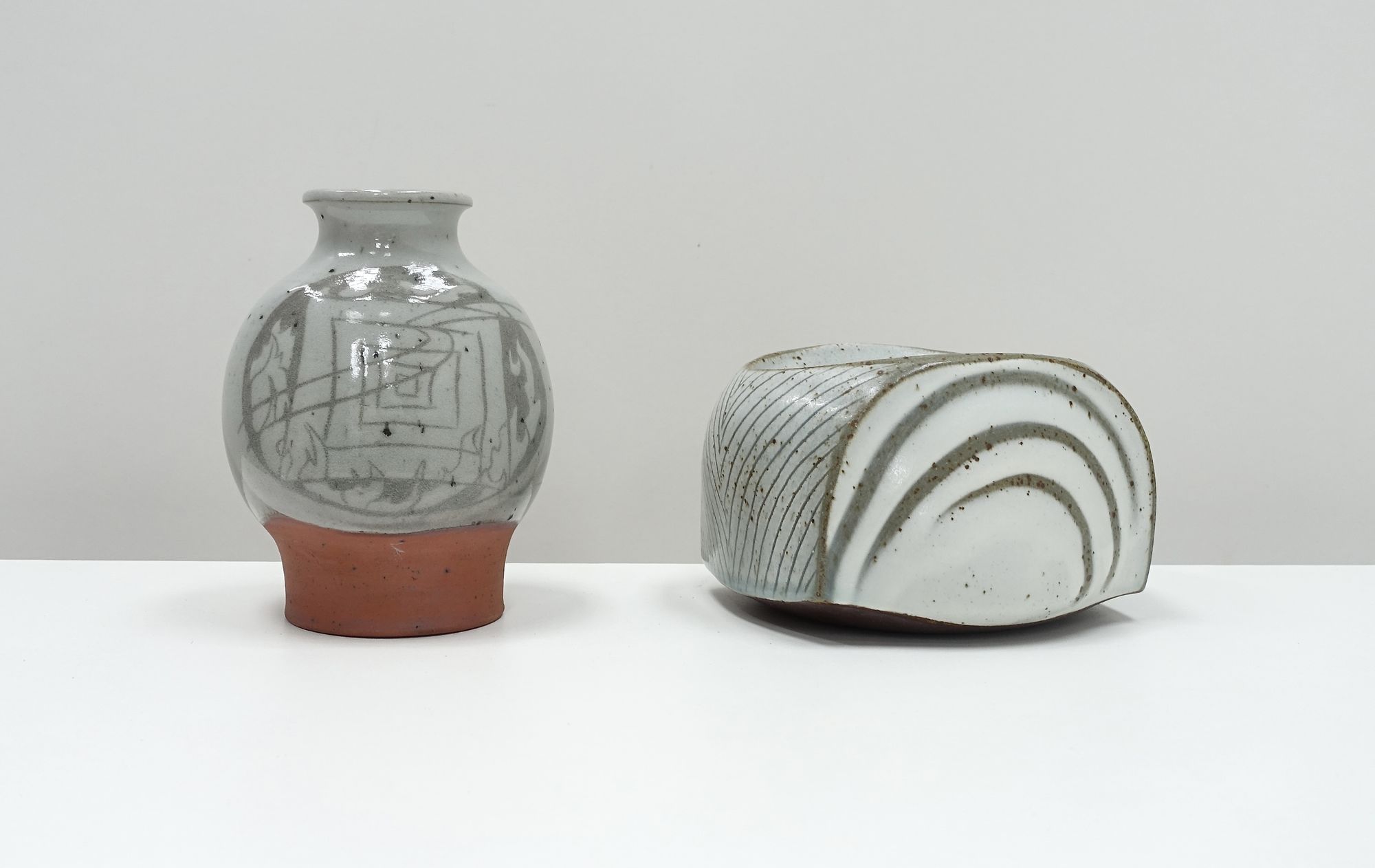 ceramic bowl and vase Claude Albana Presset 90s