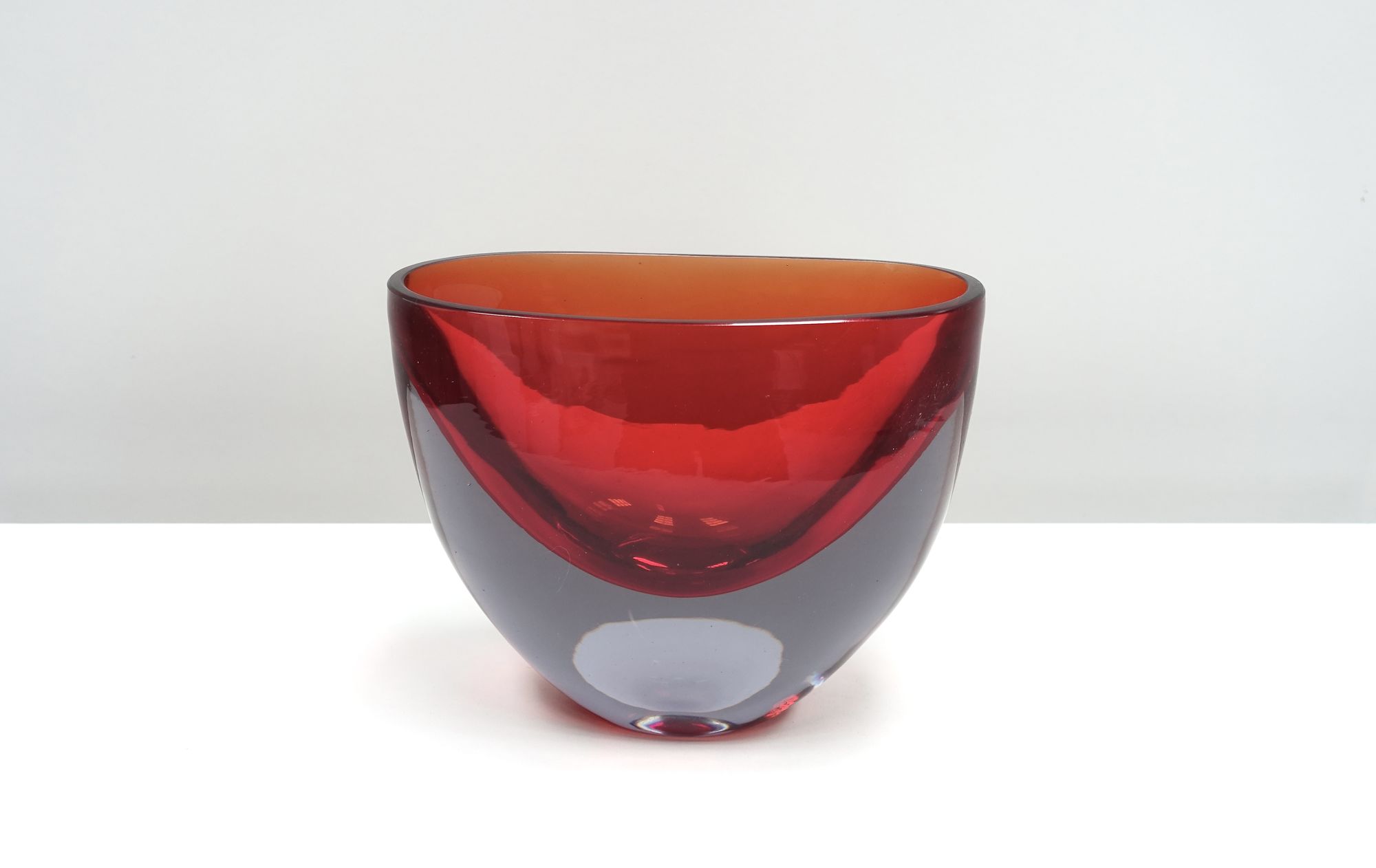 sommerso glass vase Flavio Poli Seguso Vetri d'Arte 50s