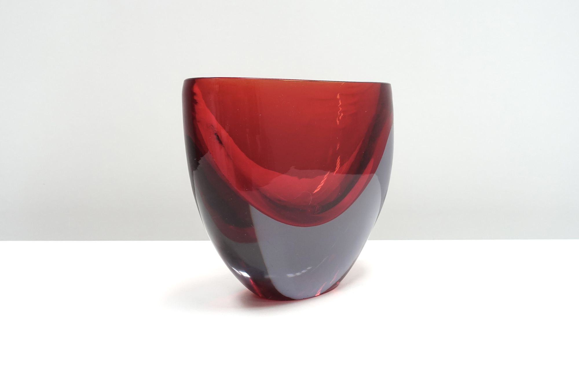 Sommerso glass vase Flavio Poli Seguso Vetri d'Arte 50s