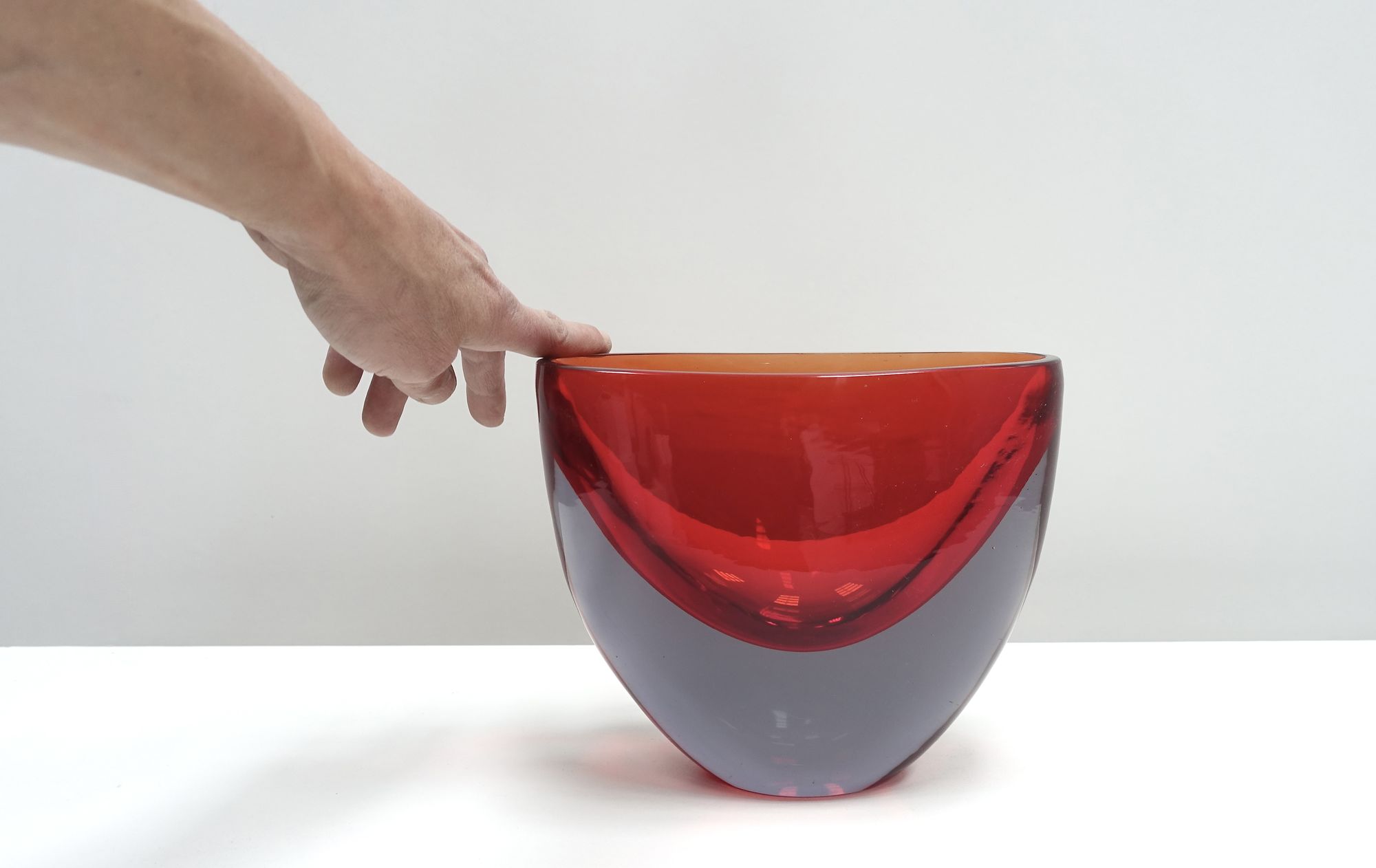 Sommerso glass vase Flavio Poli Seguso Vetri d'Arte 50s