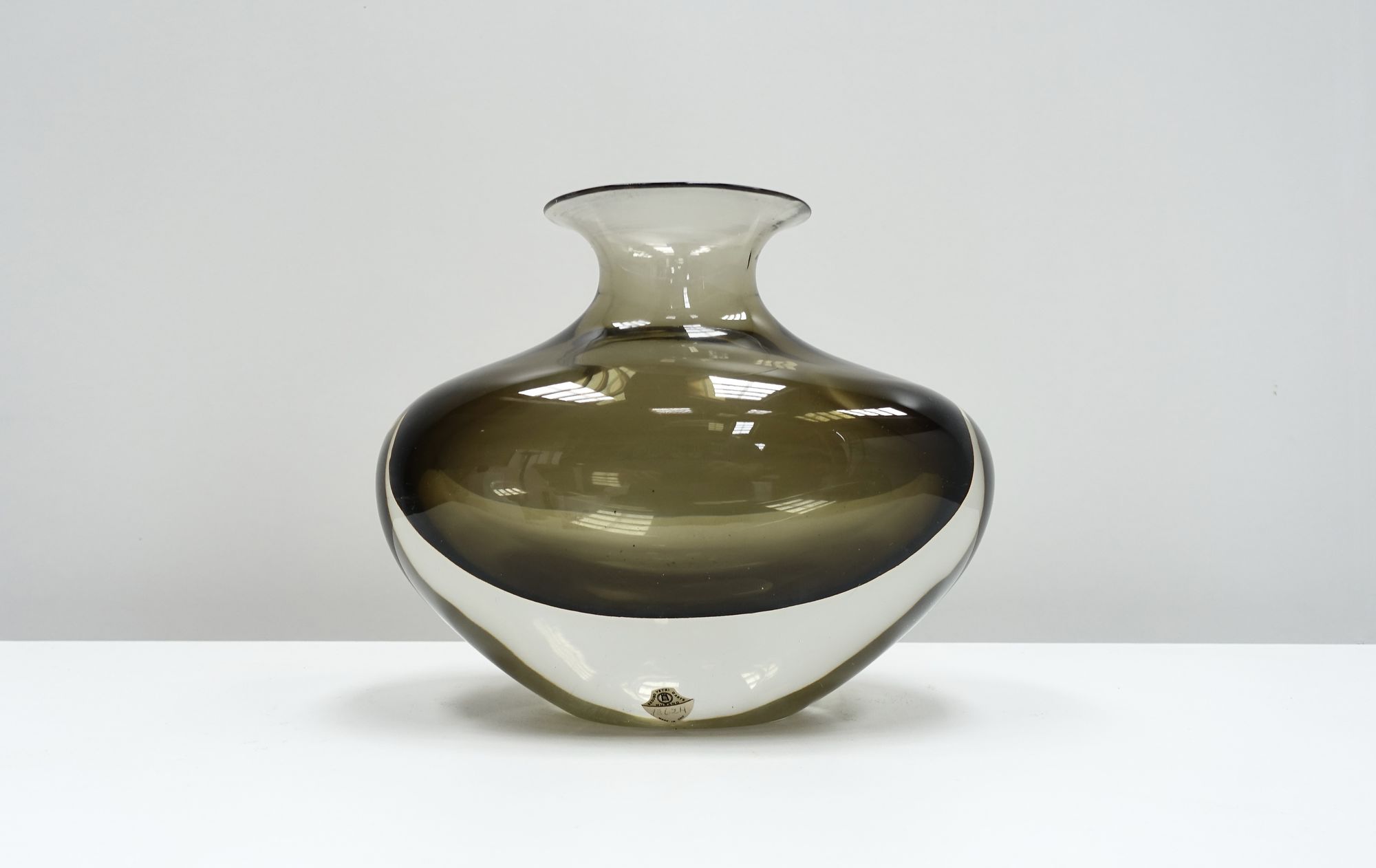 glass vase Flavio Poli Seguso Vetri d'Arte 50s
