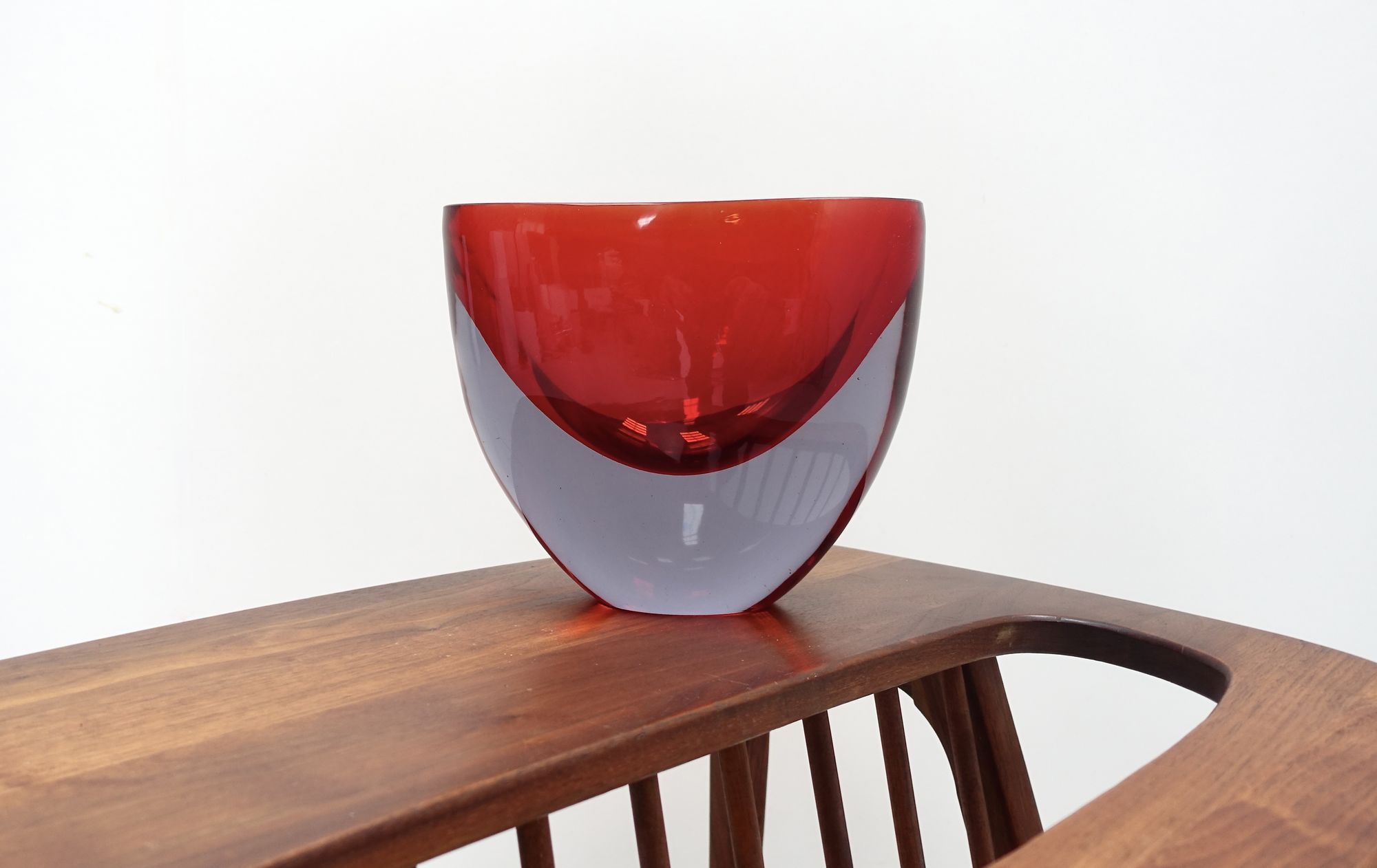 Sommerso glass vase Flavio Poli Seguso Vetri d'Arte 50s