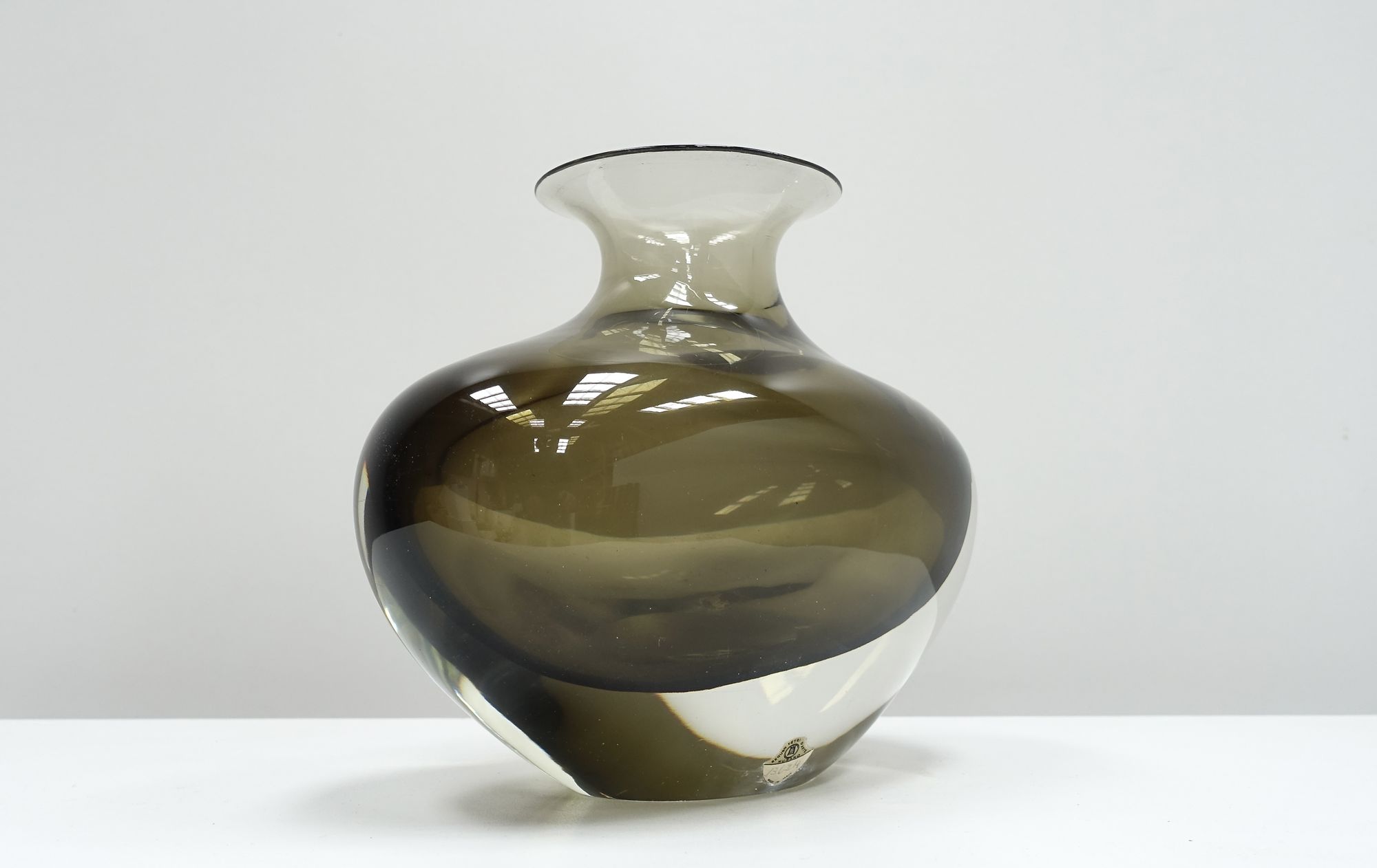 glass vase Flavio Poli Seguso Vetri d'Arte 50s