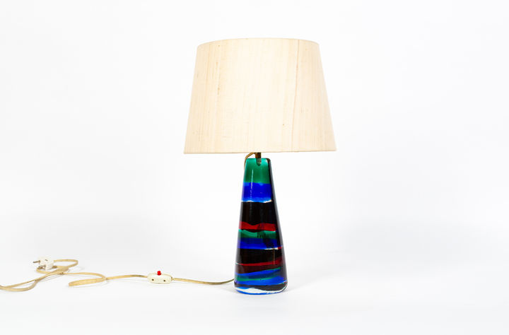 Fulvio Bianconi Glass lamp