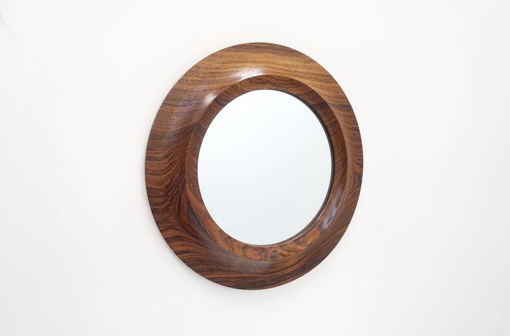 Danish rosewood mirror 60s