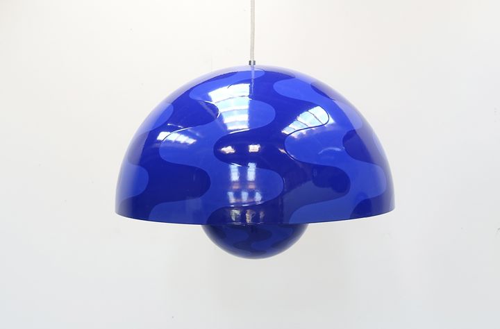 big flower pot lamps Verner Panton Pouslen 70s